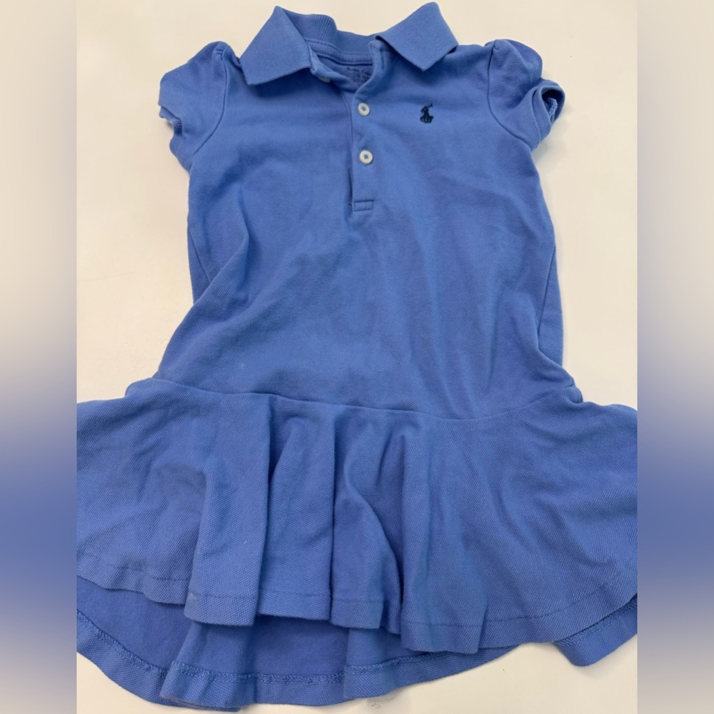 Ralph Lauren Kids Blue Polo Dress